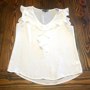 Express ruffled top size small